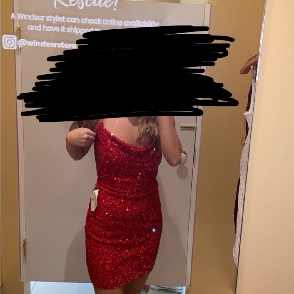 Windsor Red Sequin Dress